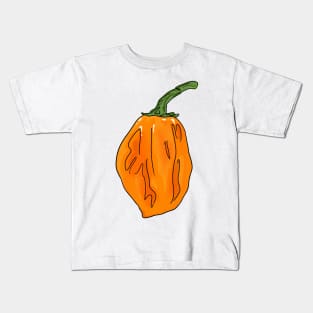 Habanero Orange Chili Pepper Kids T-Shirt